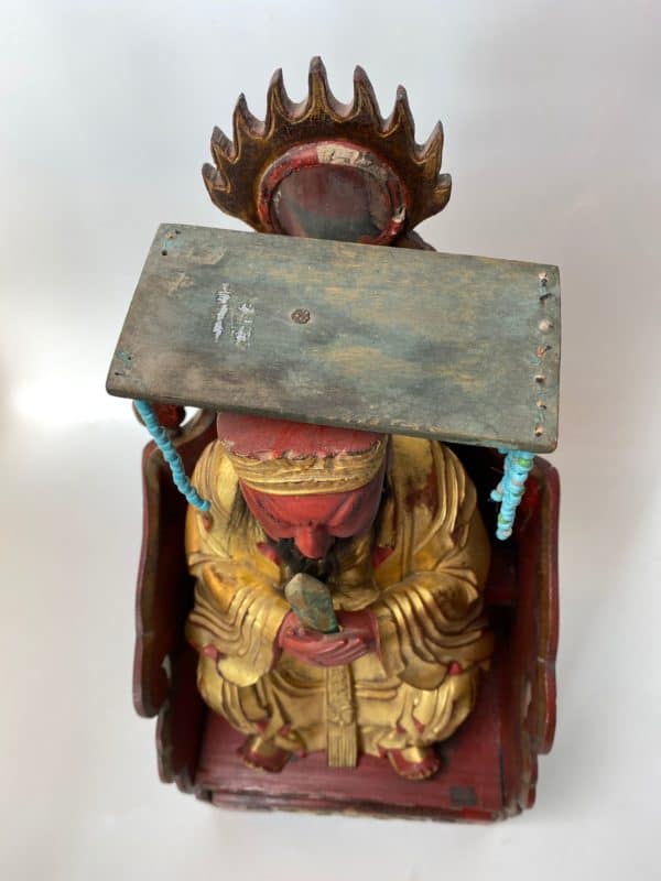 Japanische Figur, geschnitzt und vergoldet - Image 5