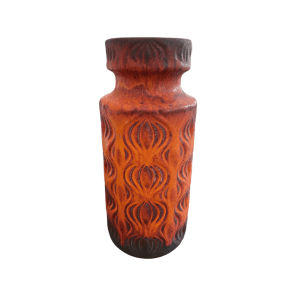 Mid Century Vase orange - Image 2