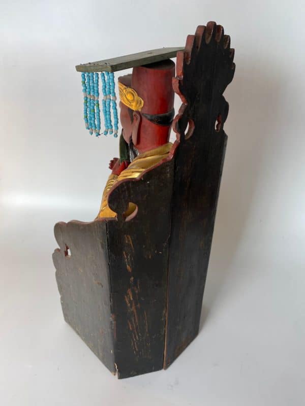 Japanische Figur, geschnitzt und vergoldet - Image 3