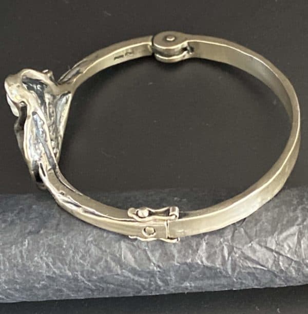 Silber (800er) Armreif mit Perlen – Bild 3