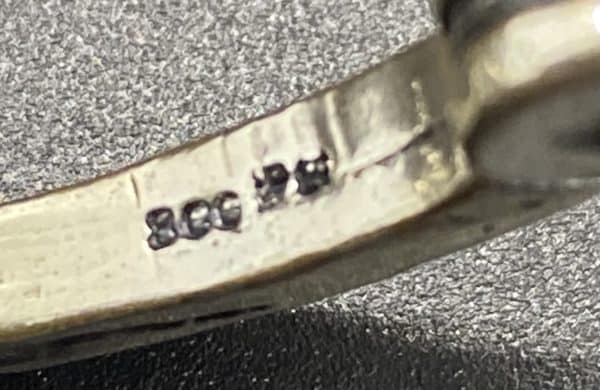 Silber (800er) Armreif mit Perlen – Bild 4