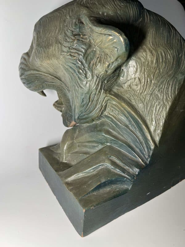 Art Deco Tigerkopf Lampiero Lanfranchi um 1930 - Image 4