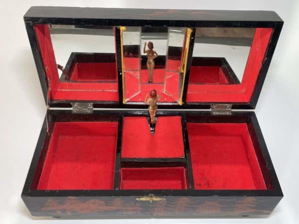 Spieldose Musikdose Pin-Up um ca. 1950