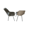 2er Set Eames Hermann Miller Fiberglas Stühle,braun - Image 2