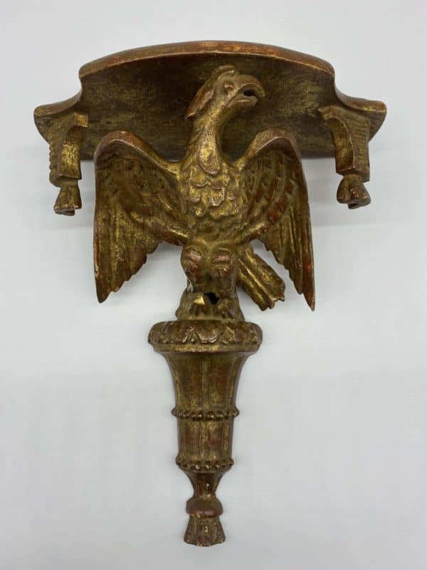 Antike Konsole, Adler aus Holz vergoldet