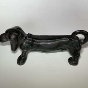 Fussabtreter in Dackelform aus Gusseisen
