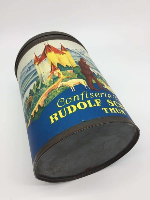 Antike Blechbüchse / Blechbüchse Confiserie Rudolf Schäfer Thun - Image 4