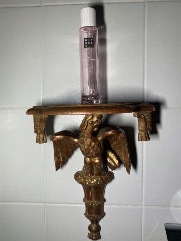 Antike Konsole, Adler aus Holz vergoldet - Image 2