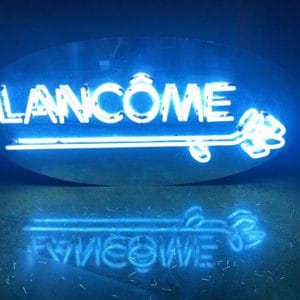Leuchtkasten Neon Lancôme Paris um 1960
