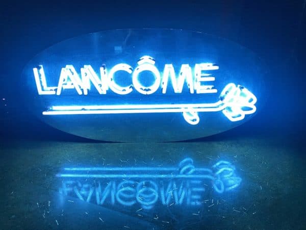 Leuchtkasten Neon Lancôme Paris um 1960