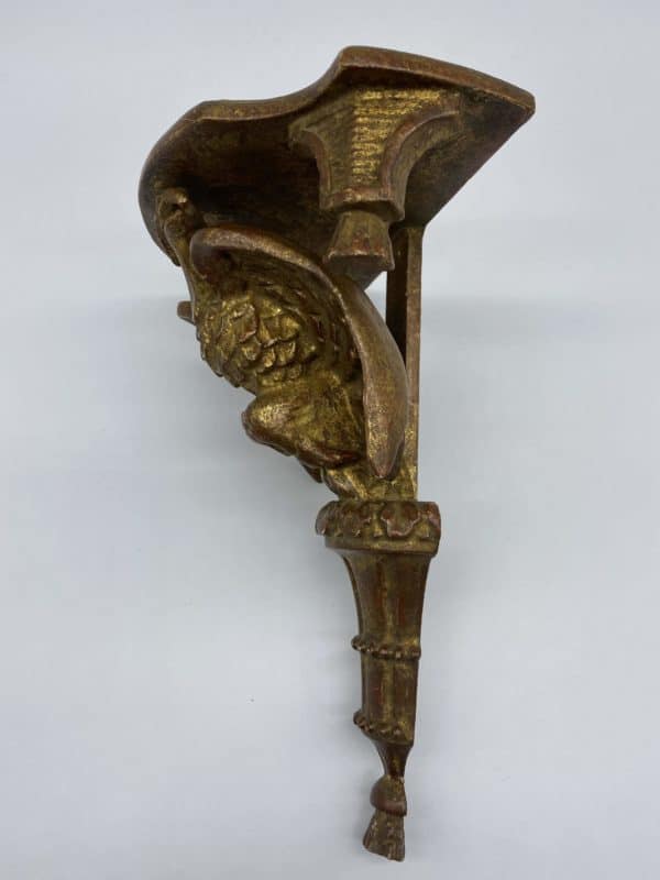 Antike Konsole, Adler aus Holz vergoldet - Image 4