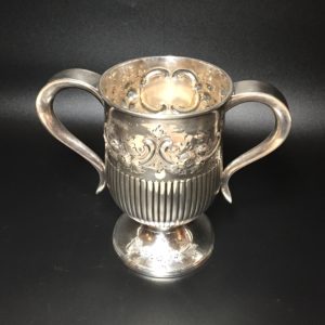 Antiker Silber (925er) Henkelpokal aus London