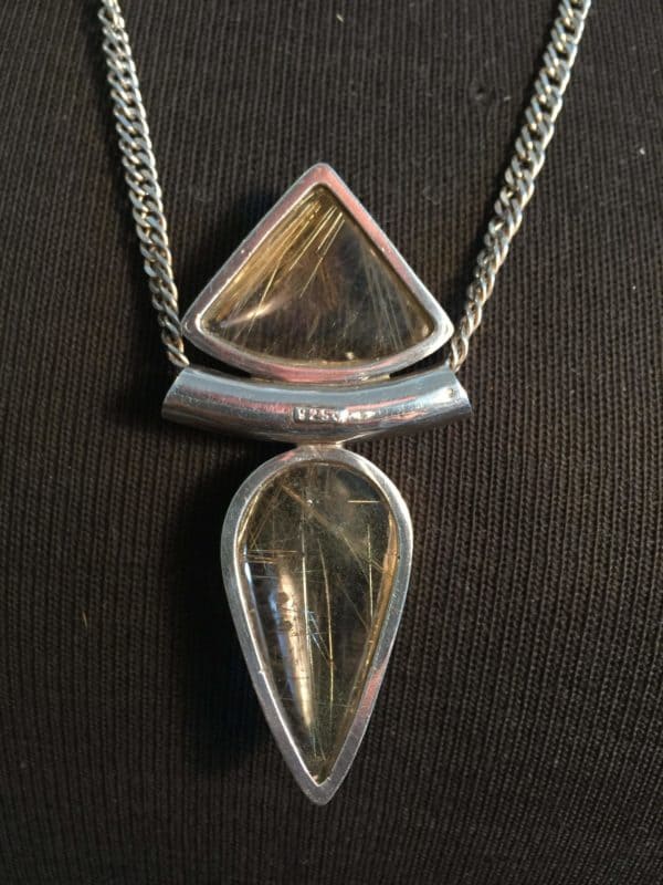 Halskette Sterling Silber 925 und Bergristall - Image 2