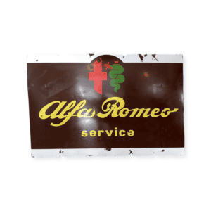 Altes Emailschild Alfa Romeo um ca. 1950