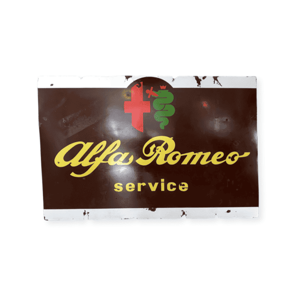 Altes Emailschild Alfa Romeo um ca. 1950
