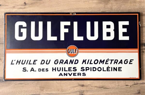 GULF emailschild VON ANTIK-UNIQUE