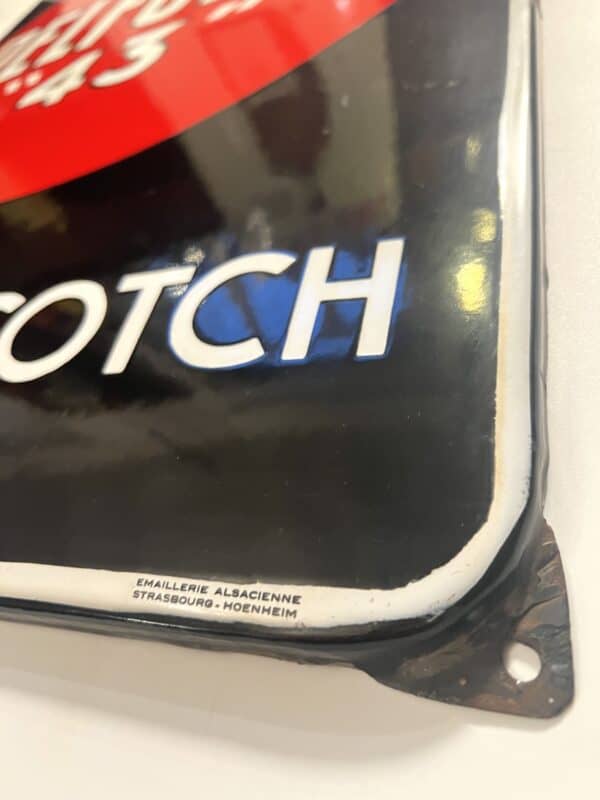 PELFORTH 43 Scotch Emailschild um 1950 – Bild 2