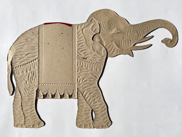 LE NIL Kartonschild mit Elefant Antik - Image 2