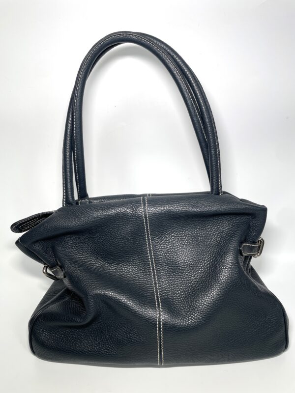 Buti Ledertasche in dunkelblau - Image 5