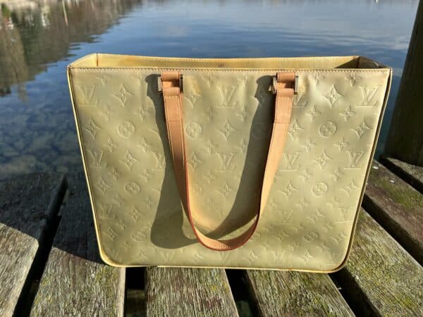 Original Louis Vuitton Houston Monogram Lackleder Handtasche