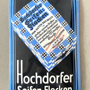 Emailschild Hochdorfer Seifenflocken Schweiz 1925