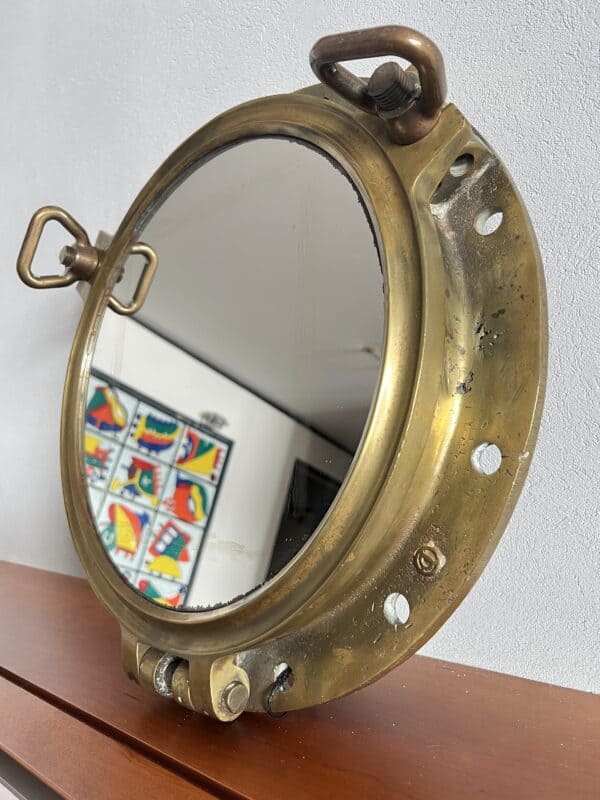 Bullauge gross antik Schiff Bronze - Image 2