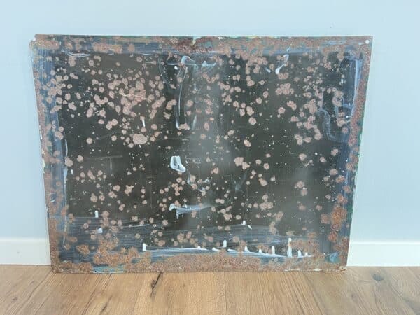 Seltenes TELL Emailschild im Grossformat, stark bombiert und sehr schwer. Grösse 65x50cm Antik-Unique Nidau, wir verkaufen ausschliesslich alte Originale.