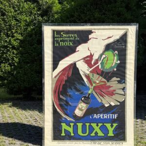 NUXY Apéritiv Originalplakat Signiert Gabriel Favre um 1930