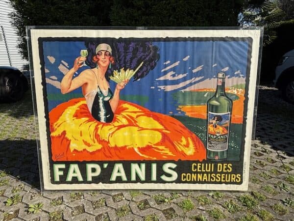 FAB' ANIS Originalplakat Signiert Henri Delval um 1930