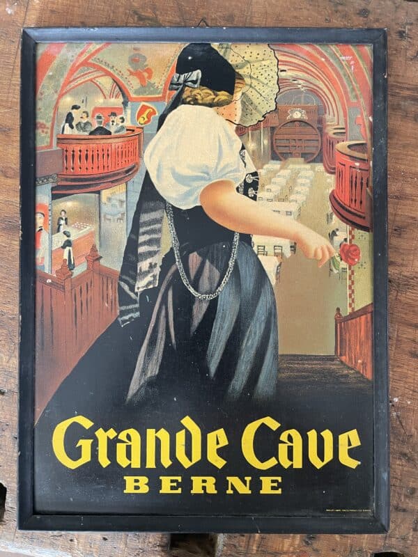 Plakat Kornhauskeller Bern Grand Cave um 1900