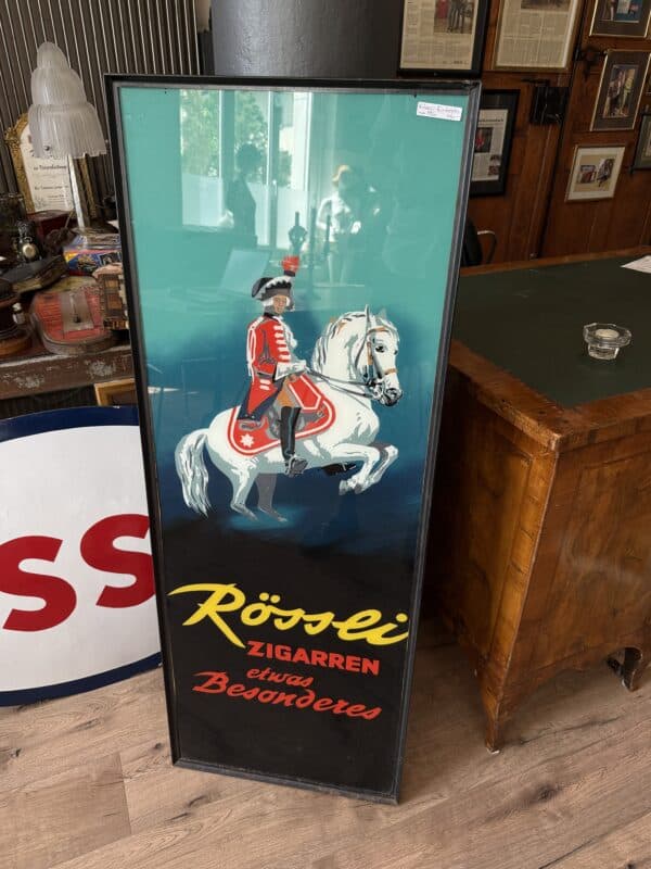Rössli Hinterglas Werbeschild