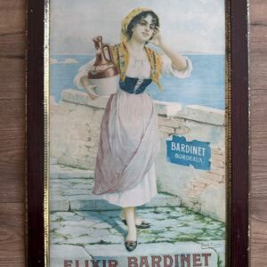 Rhum Negrita Blechschild Antik Romolo Tessari um 1920