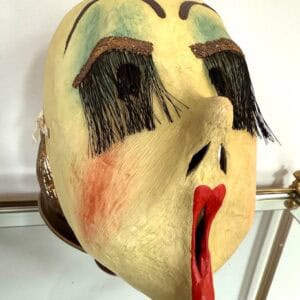 Sehr spezielle Fasnachtsmaske Künstlerlarfe von Plüss in sehrt gutem Zustand. Grösse 22x16x15cm