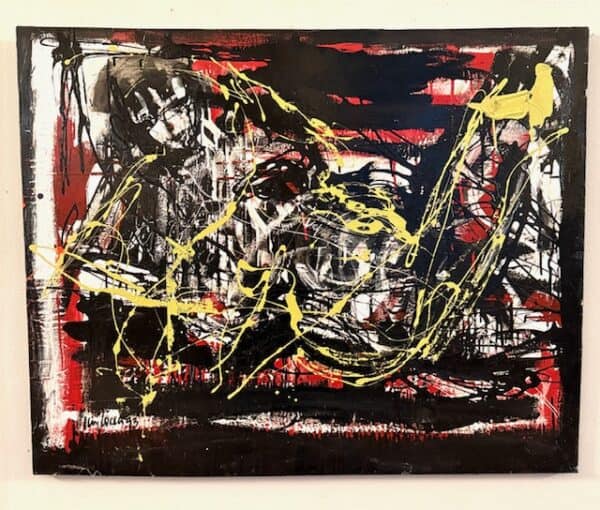 Jimmy Locca Gemälde "Femme en Jaune" 1993 – Bild 2