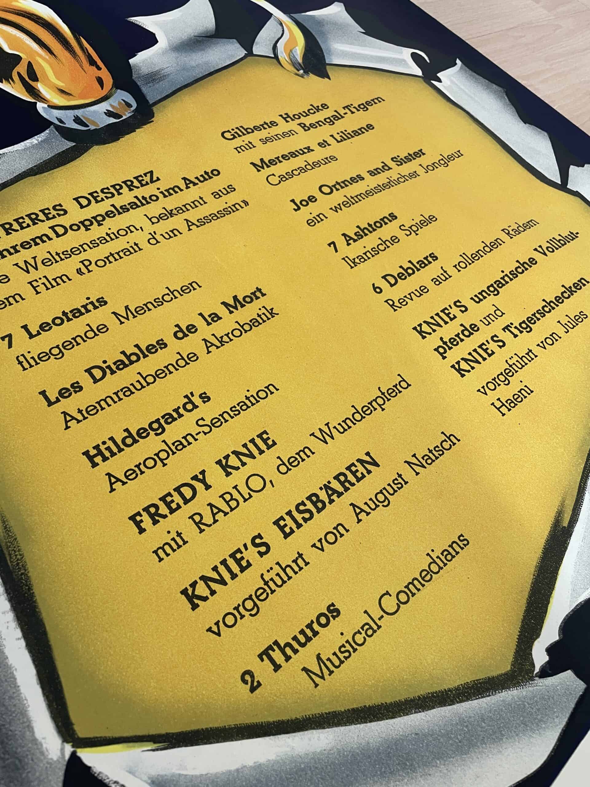 Zirkusplakat: Menschen Tiere Sensationen im Hallenstadion – Bild 3