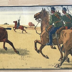 Plakat Mobilisation 1914 Kavallerie auf Pferden