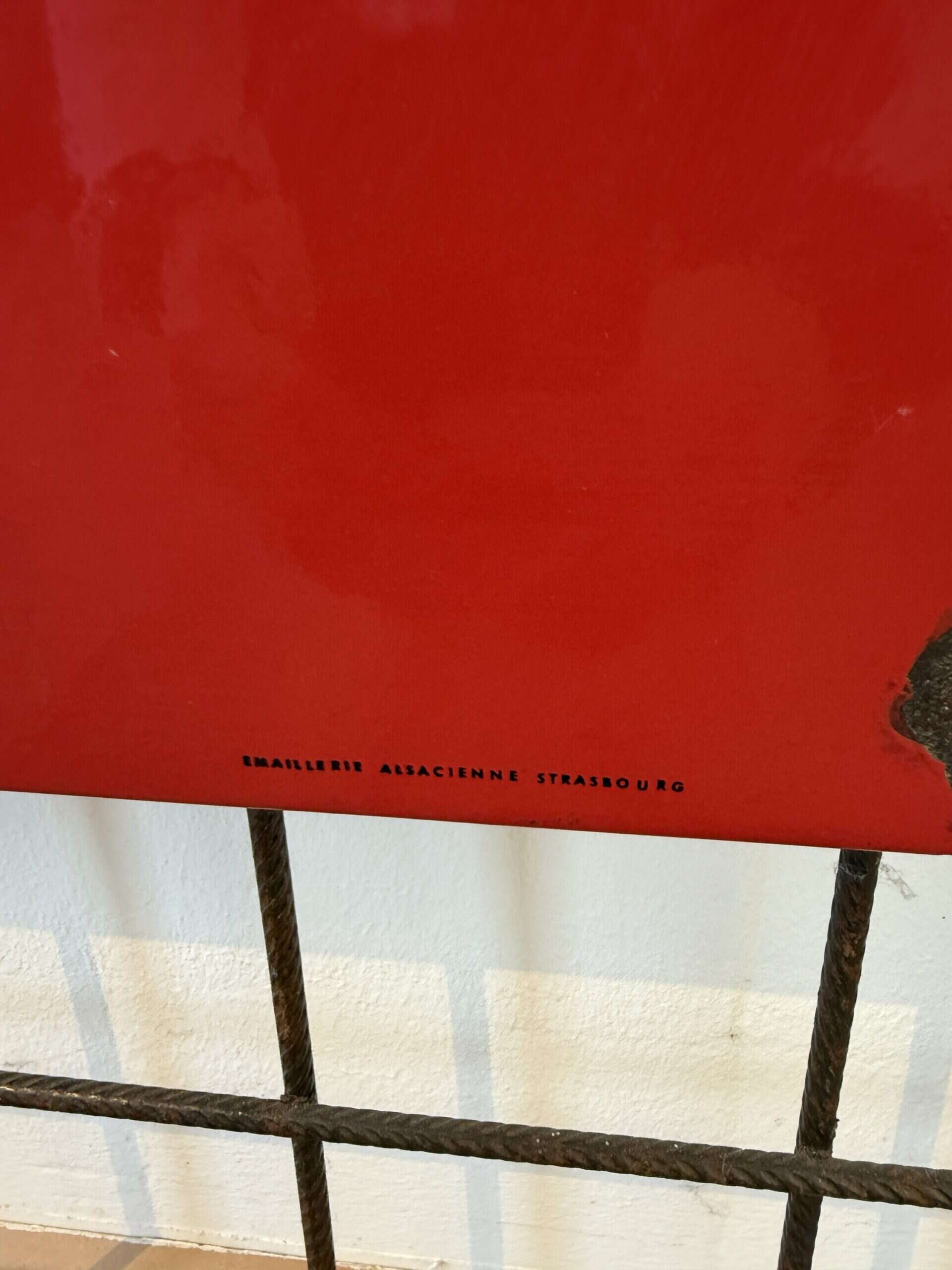 AVIA Emailschild um 1950 – Bild 2