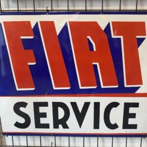 FIAT emailschild um 1950