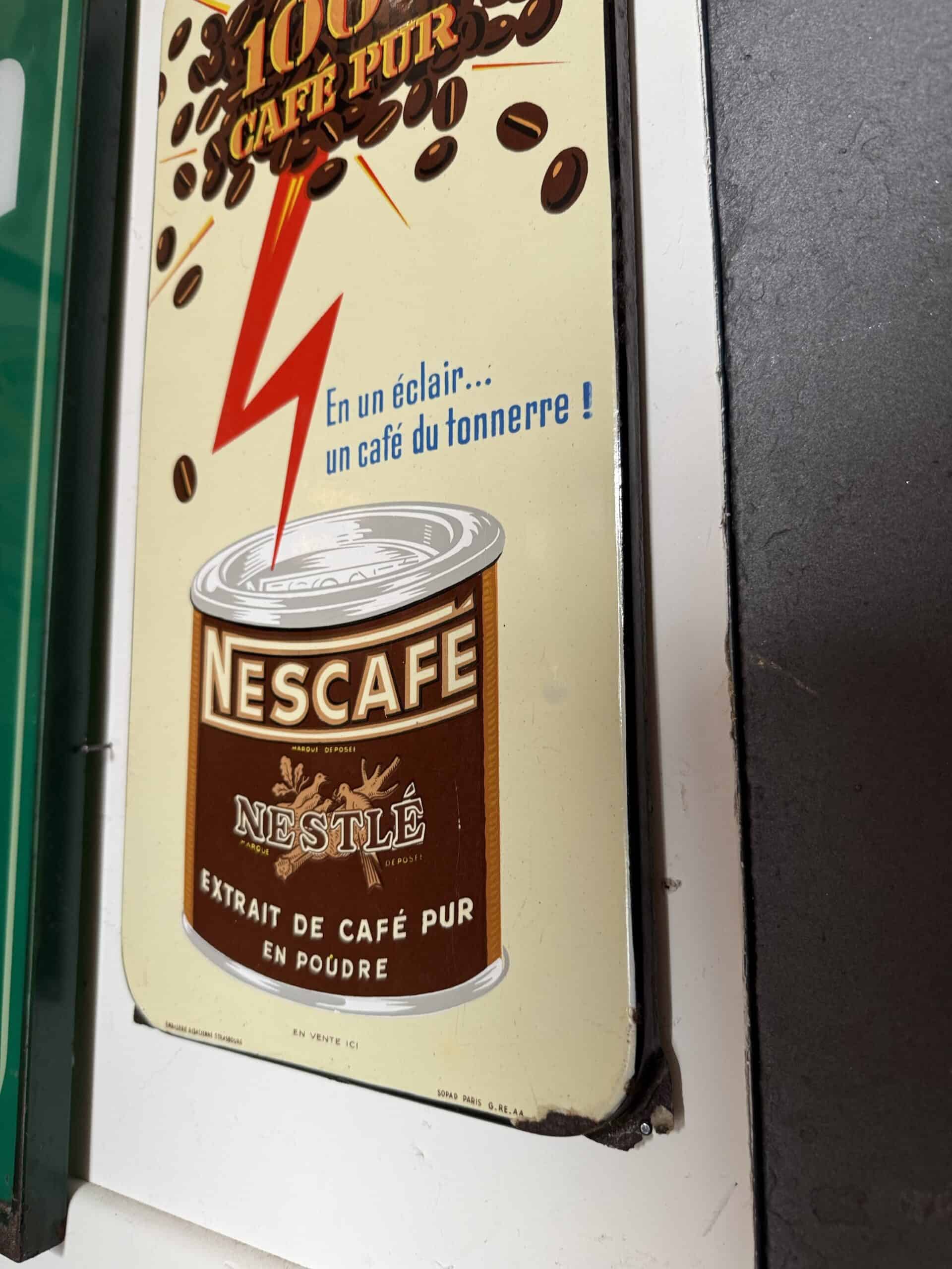 Nescafé Emailschild um 1950 – Bild 2