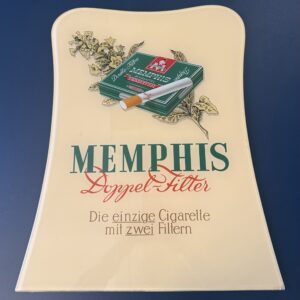 Hinterglasschild Memphis Zigaretten um 1960