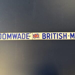 Broomwade England  altes Emailschild