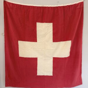 Schweizer Fahne antik Fahnenfabrik Sevelen