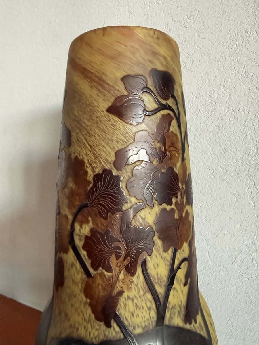 Gallé Emile grosse Vase um 1900 – Bild 3