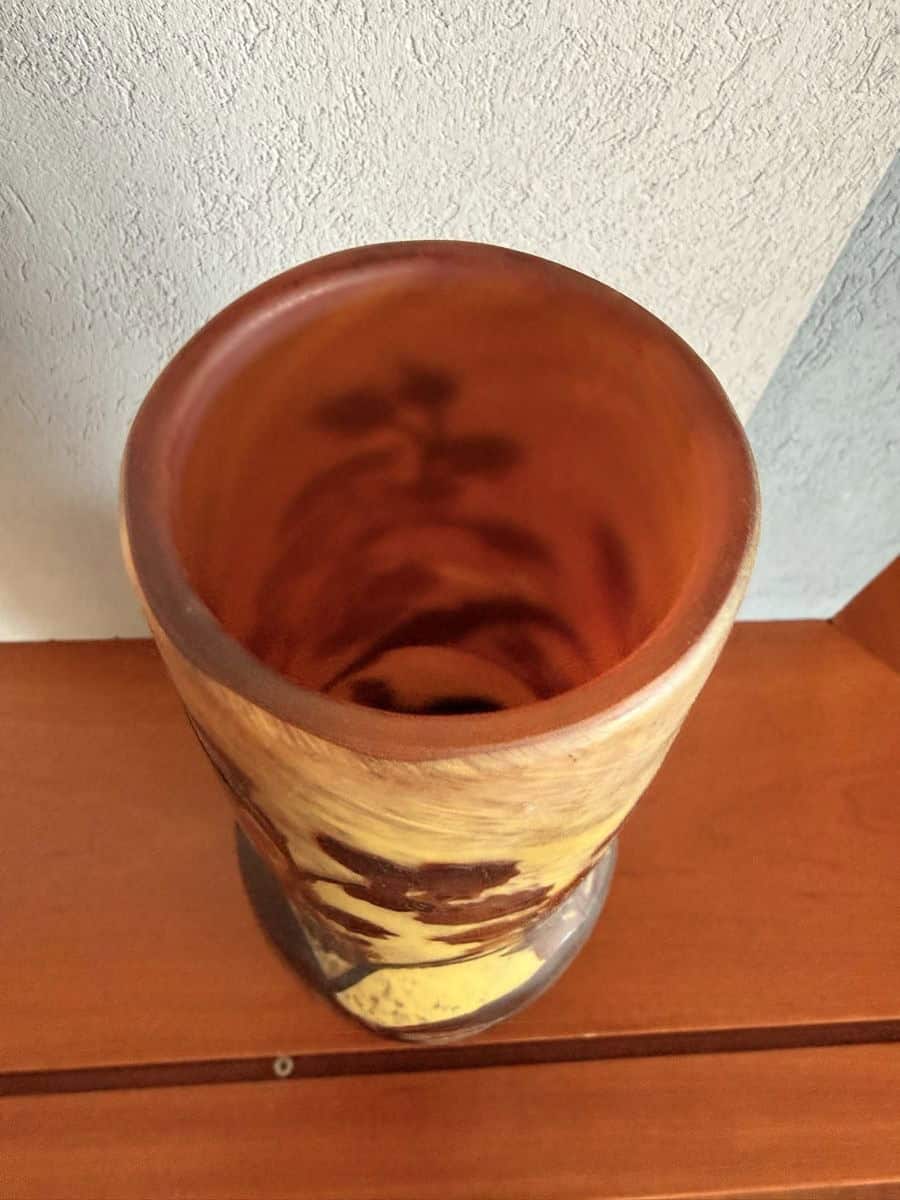 Gallé Emile grosse Vase um 1900 – Bild 4