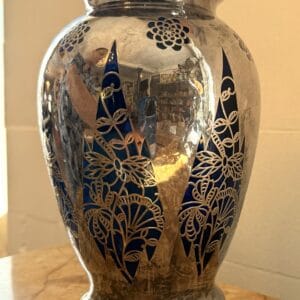Friedrich Deusch Art Deco Vase aus Silber