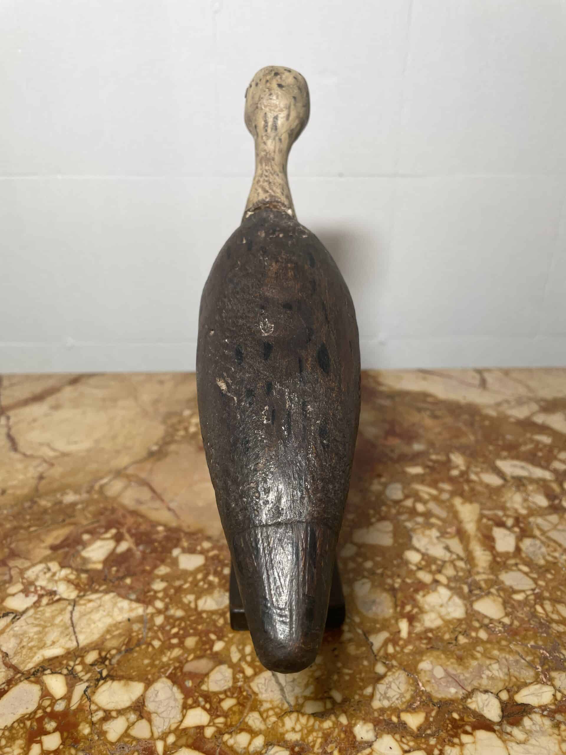 Lockvogel aus Holz, mit weissem Kopf – Bild 5